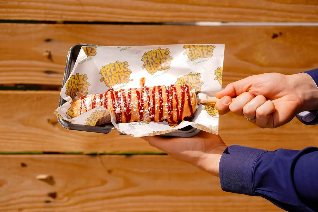 Elote on Freak Elotes custom printed wax paper